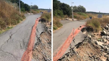 свлачище крайморска алея бургас