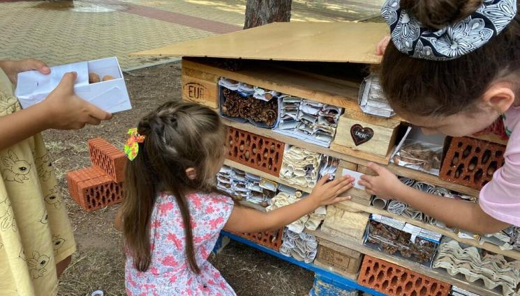 Хотел Насекоми - Хотел за насекоми отвори врати в Димитровград. Деца и младежи стоят зад иновацията