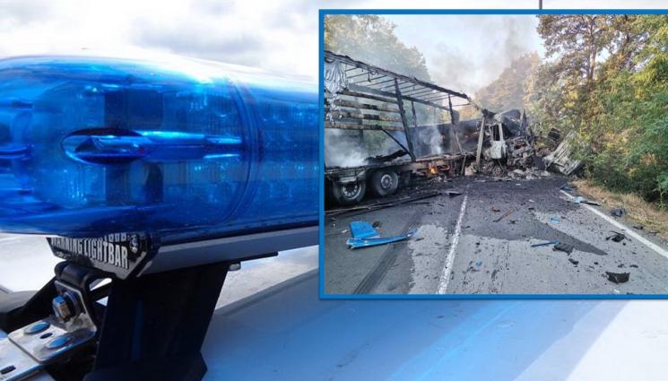 с - АД НА ПЪТЯ: Челен сблъсък между два тира взе жертва в Ришкия проход (СНИМКИ)