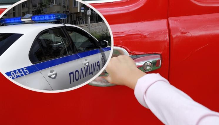 кола полиция - Mалолетни крадци задигнаха автомобил