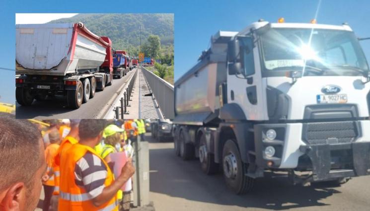 протест - ВТОРИ ДЕН НЕДОВОЛСТВО: Продължават протестите на пътните строители