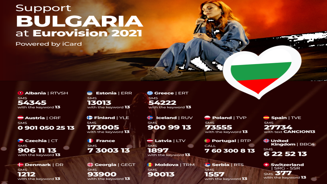 Тази вечер България ще вземе участие във втория полуфинал на Евровизия 2021