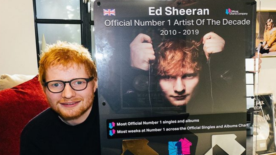 Ed Sheeran е най-слушаният изпълнител
