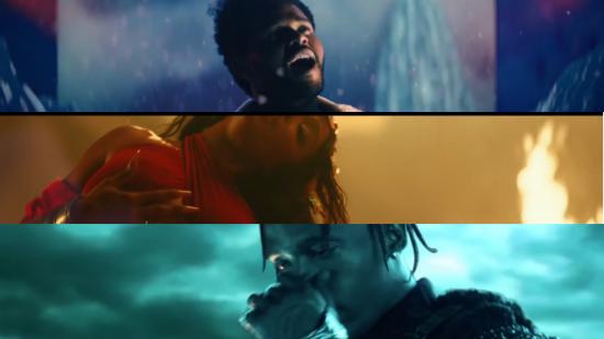 The Weeknd, SZA и Travis Scott в песен