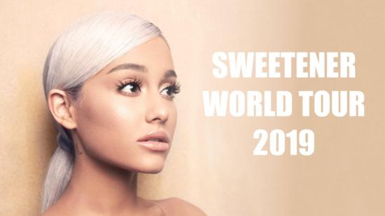 Ariana Grande на турне през 2019г