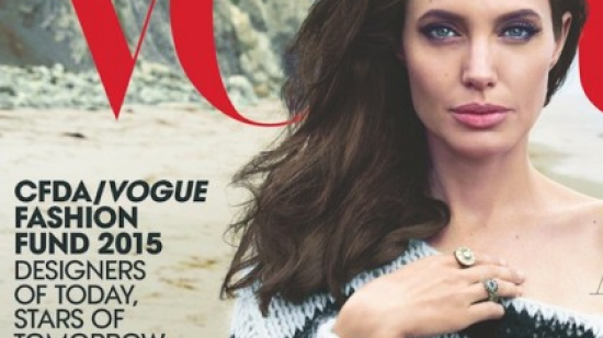 Jolie на корицата на Vogue