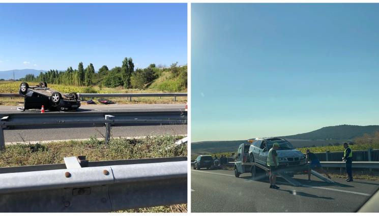 катастрофи Тракия - КОШМАР НА АМ „ТРАКИЯ“: 9 катастрофи блокираха пътя към морето (ВИДЕО)