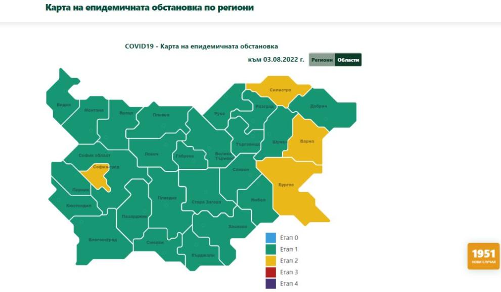 карта области и региони