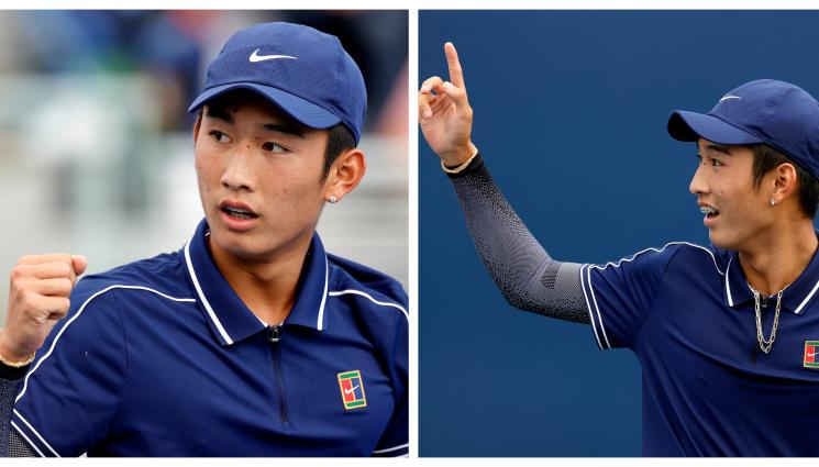 тенис Шан - БЪРЗА ПОМОЩ на корта - китайският тенис талант Юнченг Шан понесе на ръце момиче, което връща топките, като прекъсна мача си в третия сет (ВИДЕО