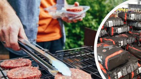 дървени въглища барбекю скара