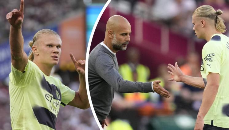 Холанд Гуардиола - Гуардиола сравни Холанд с Меси и се подигра на критиците на новия голмайстор на Сити