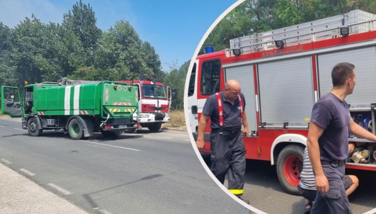 пожар Несебър - ОГНЕНИ ЕЗИЦИ: Дюните в Несебър отново пламнаха