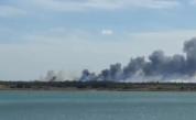 Силни експлозии и дим над руска военна база в Крим