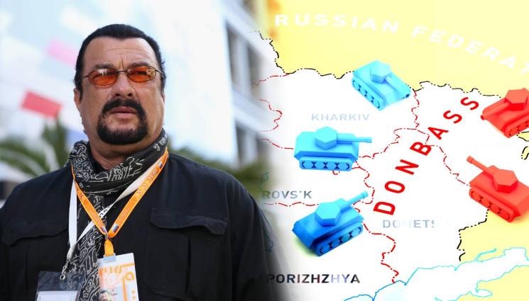 Сегал - ШОК И УЖАС В САЩ: Стивън Сегал отиде в Украйна да подкрепи сепаратистите в Донбас (ВИДЕО)