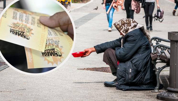 просяк - ОПРАВИ СИ ЖИВОТА: Просякиня спечели 1,2 милиона евро от лотарията