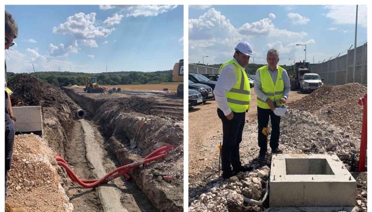 гЪРЦИЯ - ШМЕНТИ КАПЕЛИ: Готовият интерконектор с Гърция - не е съвсем готов. МРРБ публикува снимки на разкопаното все още трасе (ГАЛЕРИЯ)