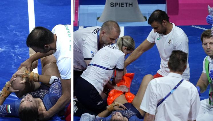 спортна гимнастика - Специалист от Щутгарт оперира коляното на гимнастичката Валентина Георгиева