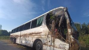 Инфраструктурата на мястото на катастрофата със сръбски автобус на автомагистрала Тракия