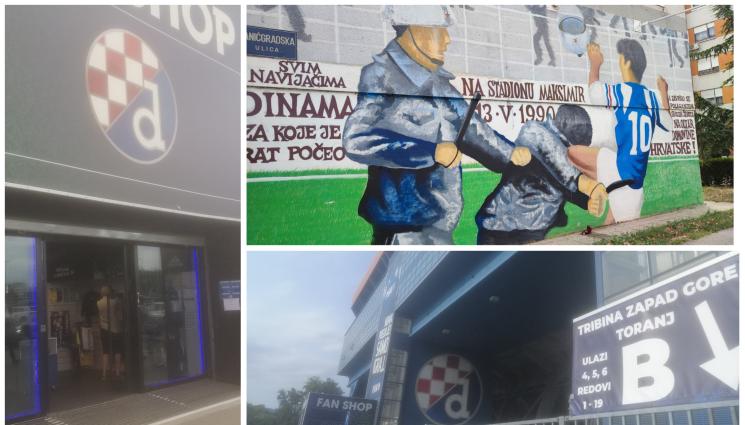 Максимир - „Максимир“ - некрасив, опожарен и кървав. На стадиона на Динамо Загреб се намира най-малкият феншоп на балкански гранд