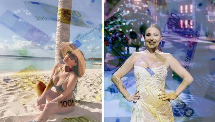 Цеца - УДАРИ ГИ В ЗЕМЯТА: Цеца лапа по 1000 евро на минута