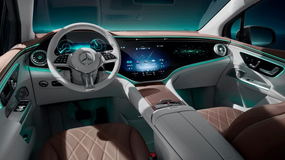 Mercedes Benz EQE SUV interior