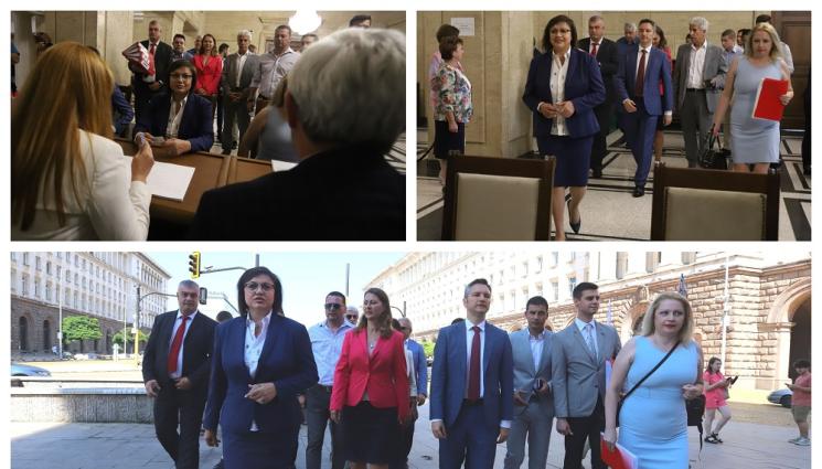 а - ГОРДЕЛИВО: БСП се регистрира в ЦИК, тръгвали със самочувствие към предсрочните избори