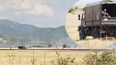 пожар полигон