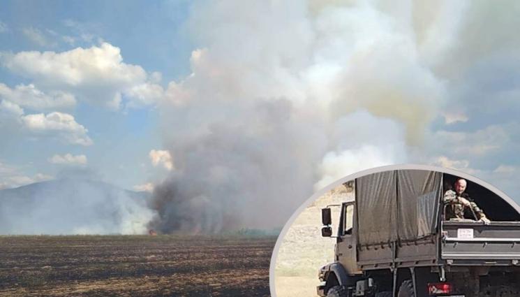 пожар полигон - ОГНЕНА СТИХИЯ: Силният вятър разгоря отново пожара край Казанлък
