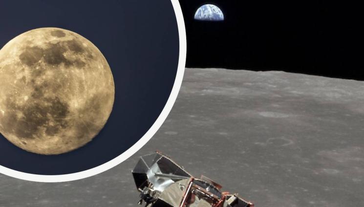 Луна - УНИКАЛНО: Космически кораб кацна на Луната и направи селфи със Земята! (СНИМКИ)