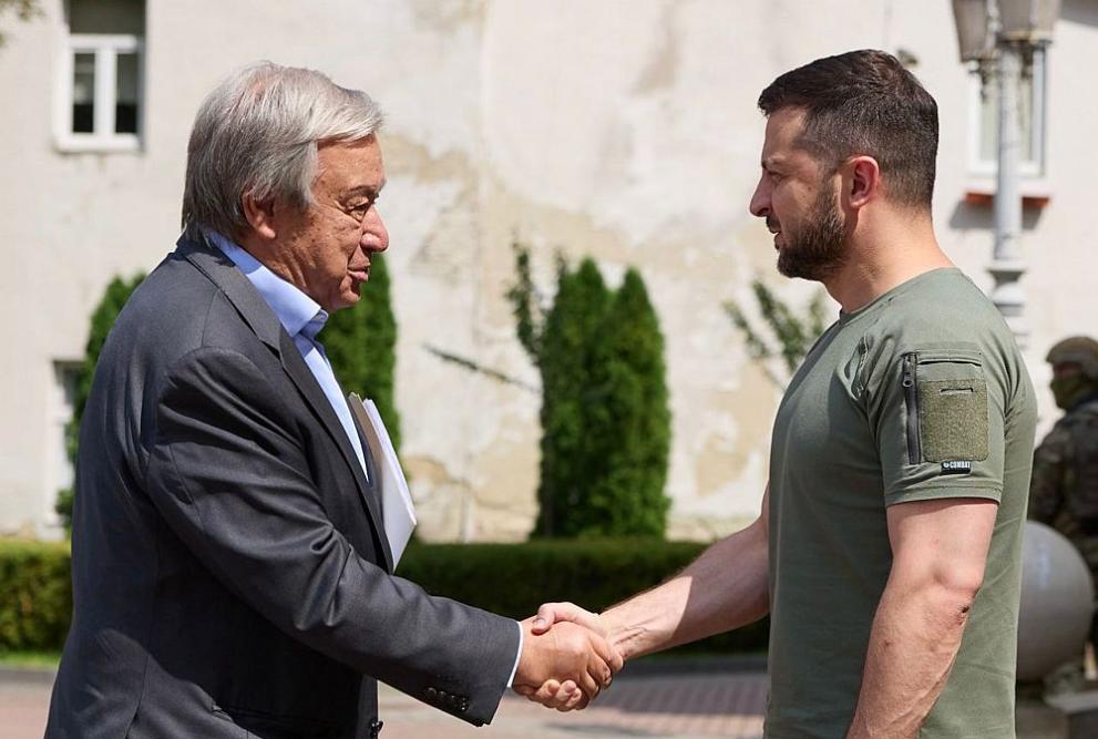  Зеленски и Гутериш 