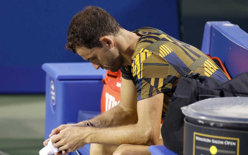 Григор Димитров влезе в серия от три загуби на сингъл.