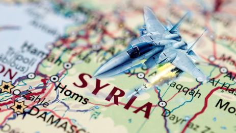сирия изтребител удар