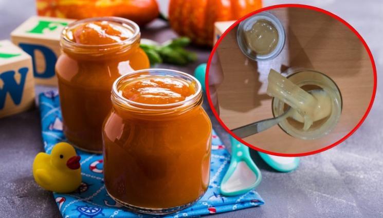 а - ДА ТИ СЕ ИЗПРАВЯТ КОСИТЕ: Майка намери стъкло в бурканче с бебешка храна (СНИМКИ)