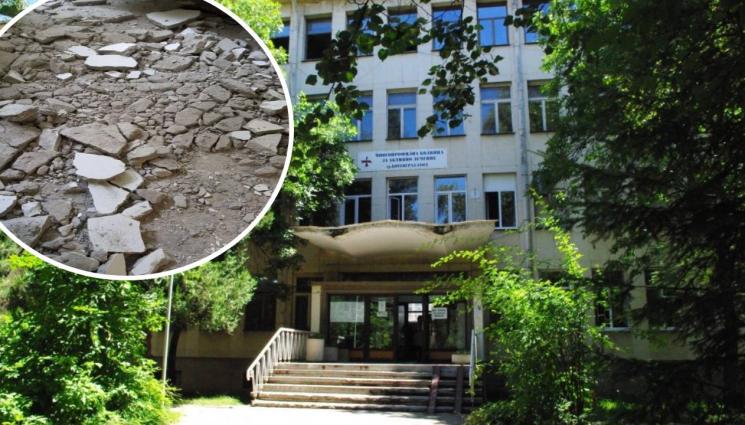 Ботевград болница срутване - Таван рухна върху пациенти в поликлиниката в Ботевград (СНИМКИ)