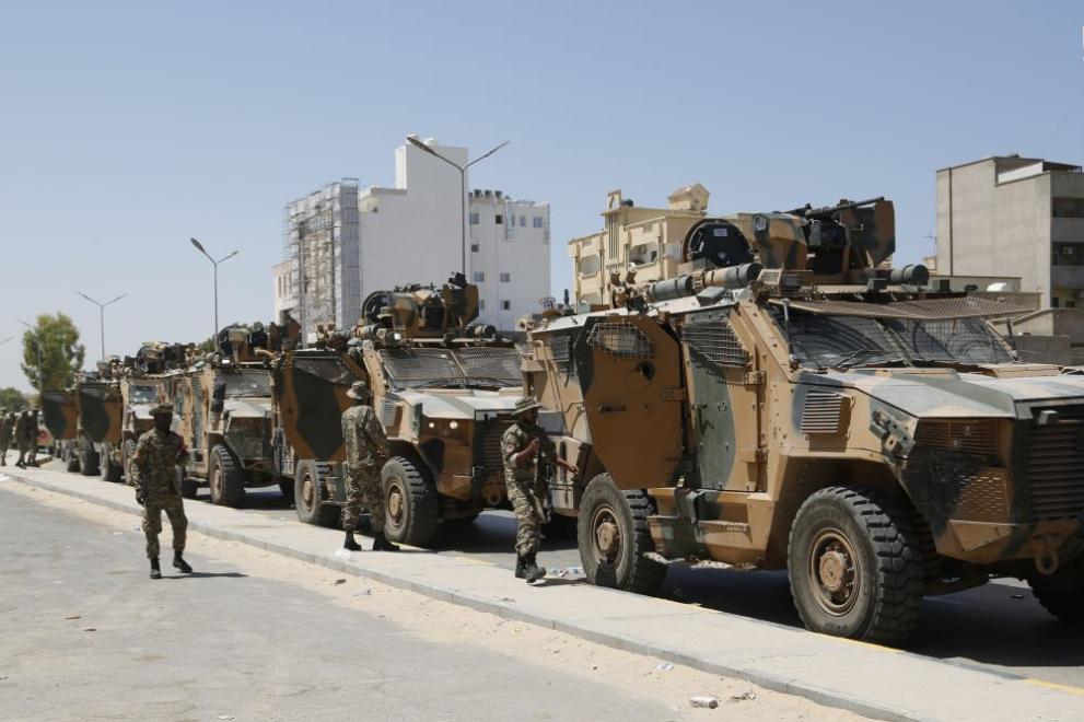 При боеве между милиции, които избухнаха снощи в в либийската