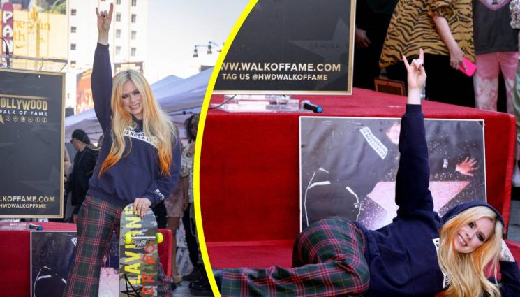 Аврил Лавин - ПРИЗНАНИЕ: Аврил Лавин със звезда на Алеята на славата  (СНИМКИ)