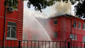 пожар училище Пловдив