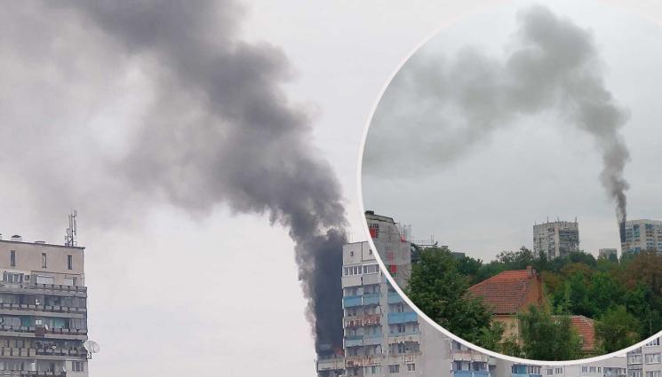 пожар Толстой - ОГНЕН АД: Пламна блок в столичен квартал