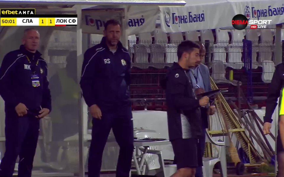 В 50-ата минута Кристиан Добрев изравни, след като получи страхотен