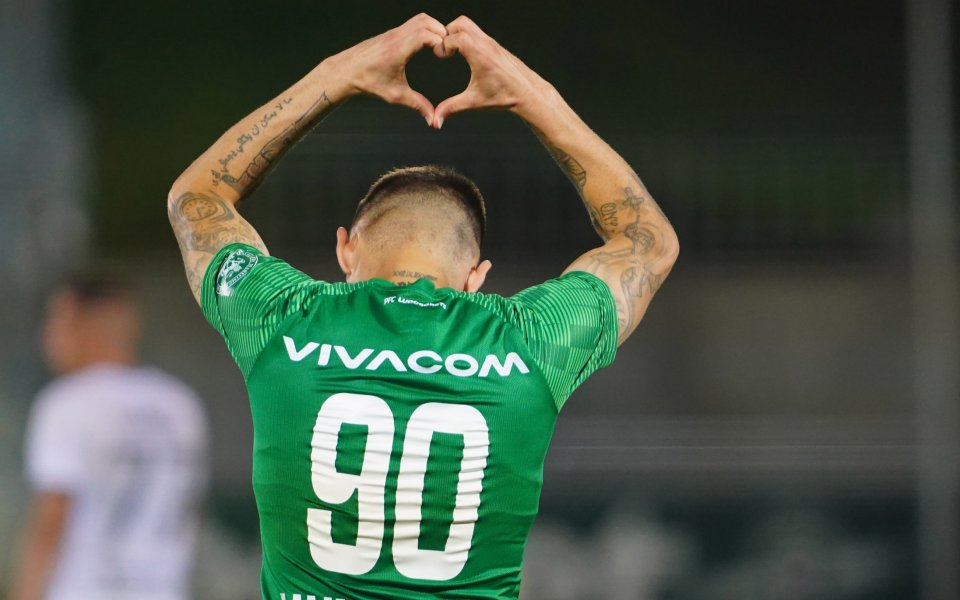 Футболистът на Лудогорец Спас Делев направи много силен мач срещу