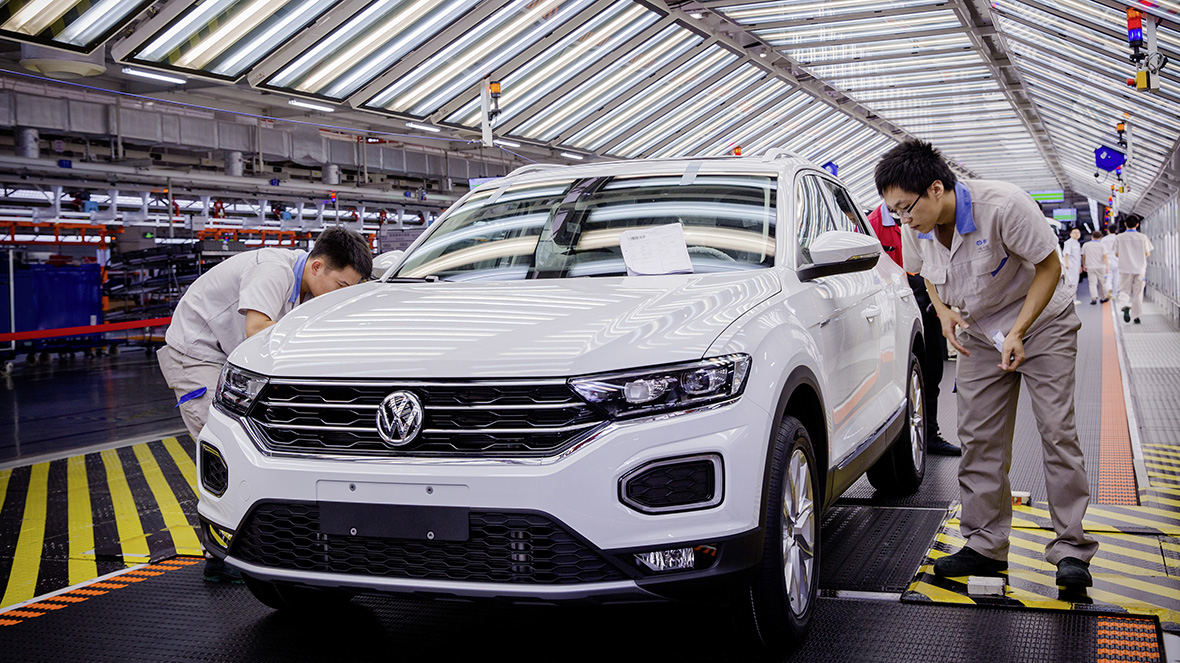 Volkswagen завод в Китай поточна линия