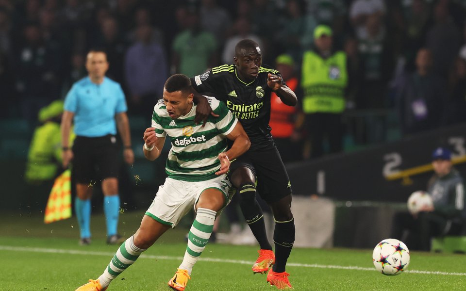 Отборите на Селтик и Реал Мадрид играят при резултат 0:0 в