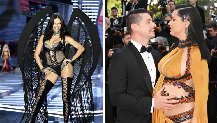 Адриана Лима - ВКЛЮЧВАНЕ ОТ ЩЪРКЕЛА: Адриана Лима гушна трета рожба (СНИМКА)