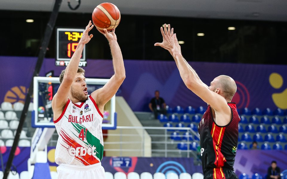 Националният отбор на България по баскетбол излиза срещу отбора на
