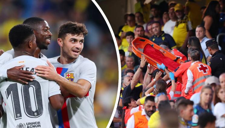 Барселона - Сърдечен удар на зрител прекъсна мача Кадис – Барселона за 32 минути