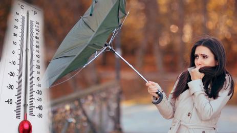 студ вятър хладно време