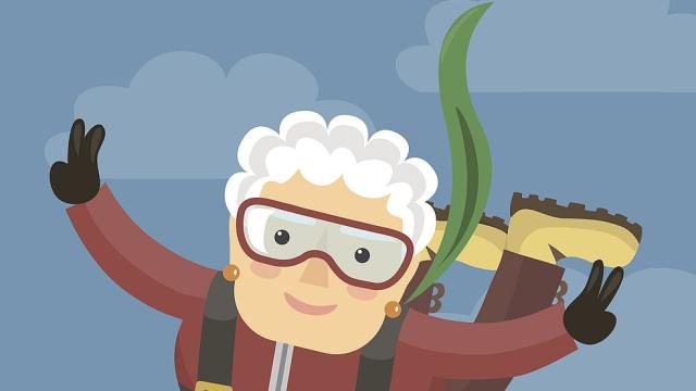 Американка отпразнува своята 91-годишнина с парашутен скок (СНИМКА)