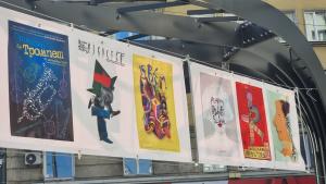 Плакати на автори от 18 държави са изложени на открито
