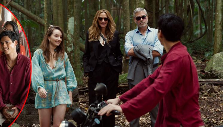 Клуни - В комедията Билет до рая: Джулия Робъртс и Клуни цакат дъщеря си