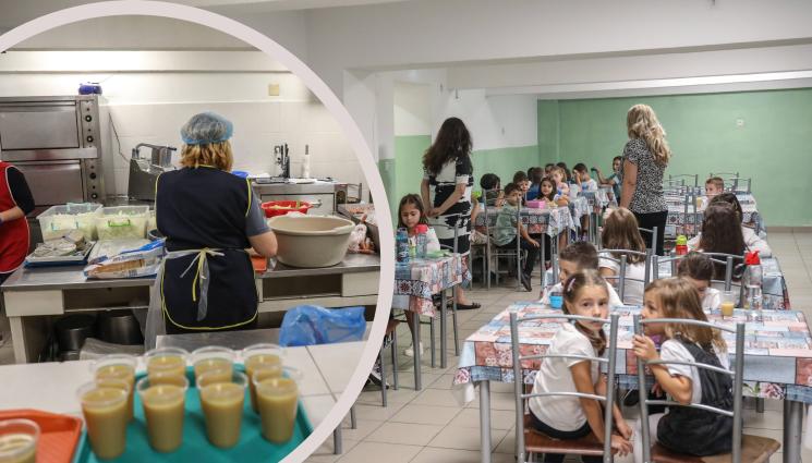 храна - Калориите в обяда на ученика наполовина от кроасана